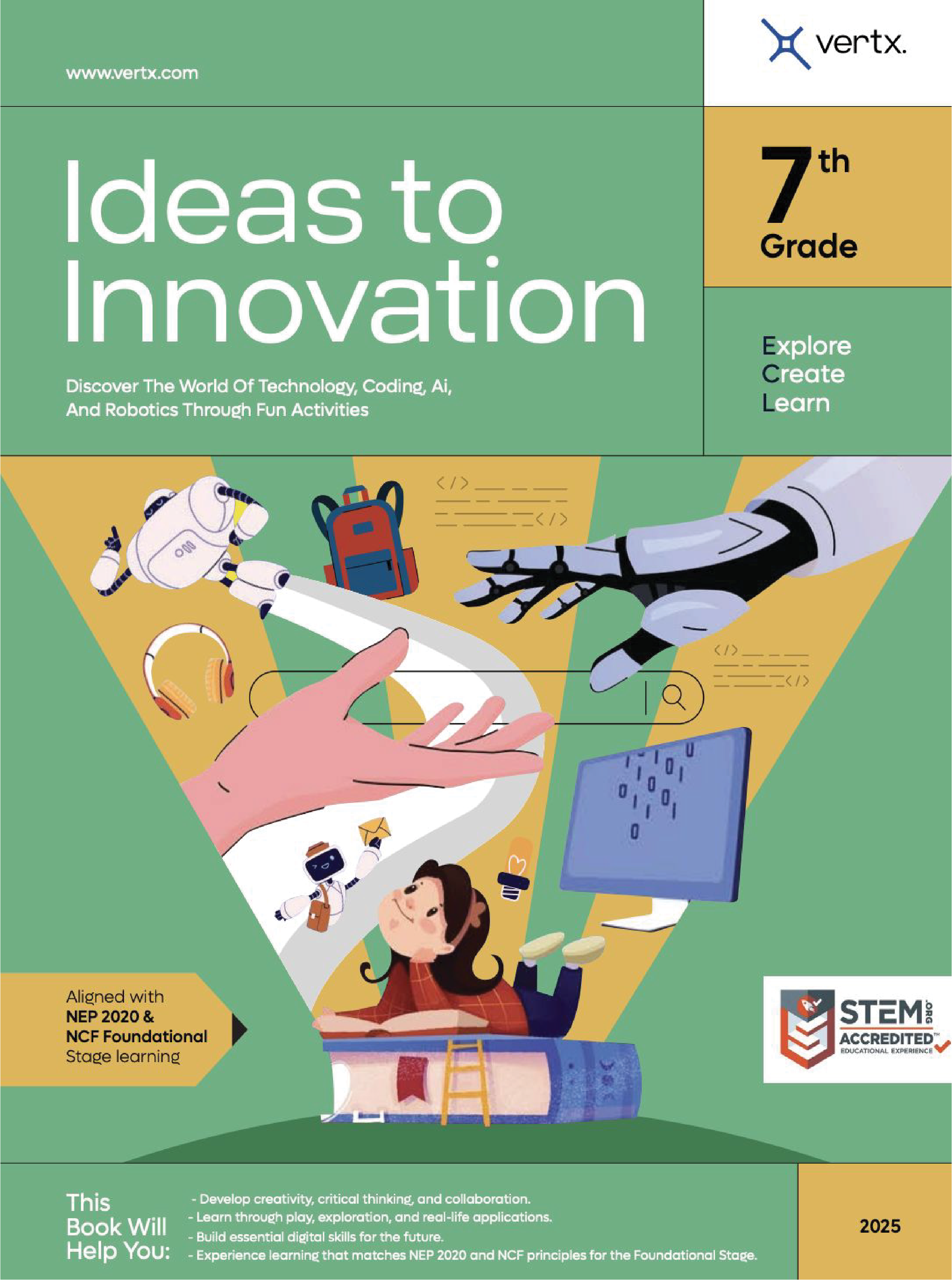 Ideas to Innovation – Grade 8 textbook cover